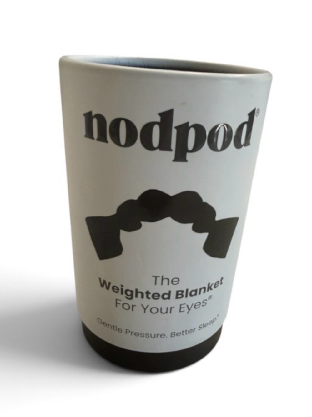 nodpod White Weighted Eye Blanket - Gentle Calming Pressure